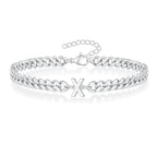 Gedrehtes Armband mit Initiale x