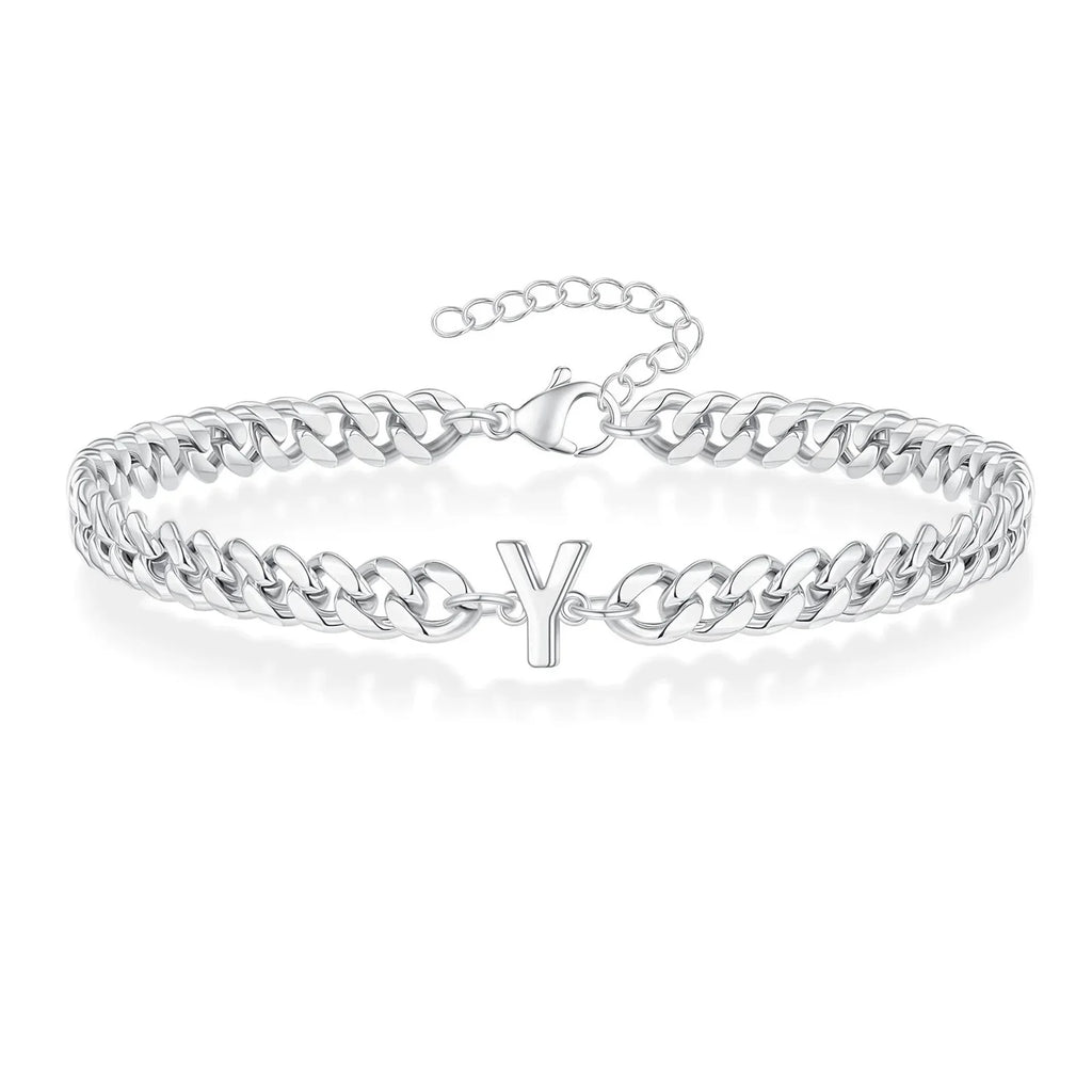 Gedrehtes Armband mit Initiale y