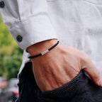 Geflochtene Gourmet-Armbänder für Paare "Love" 