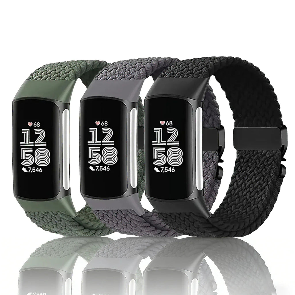 Geflochtenes Armband für Fitbit Charge 5, Charge 6 Uhr