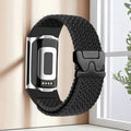 Geflochtenes Armband für Fitbit Charge 5, Charge 6 Uhr schwarz