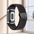 Geflochtenes Armband für Fitbit Charge 5, Charge 6 Uhr schwarz multi