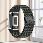 Geflochtenes Armband für Fitbit Charge 5, Charge 6 Uhr olivgrün