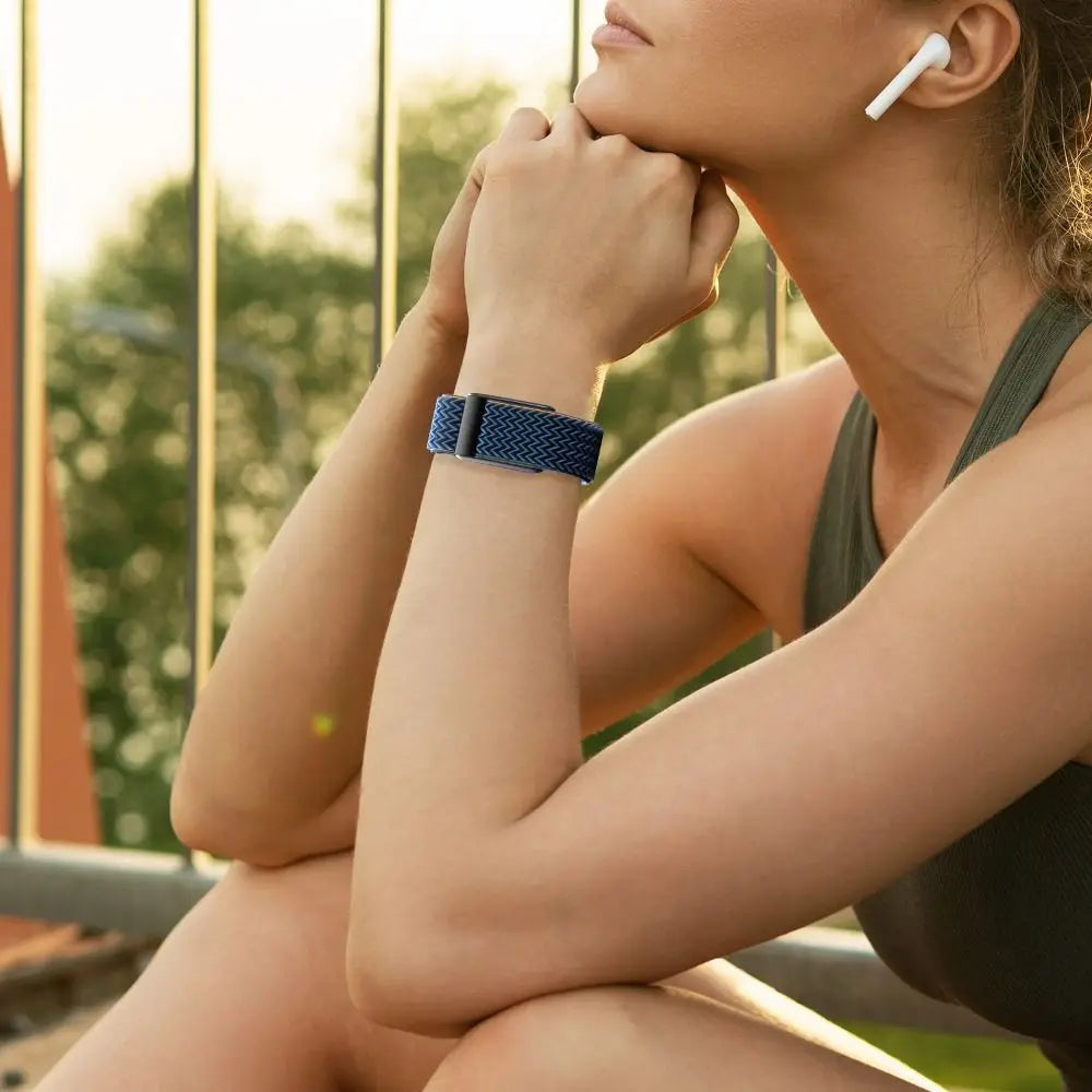 Nylonarmband für Google Fitbit Air Uhr in Blau