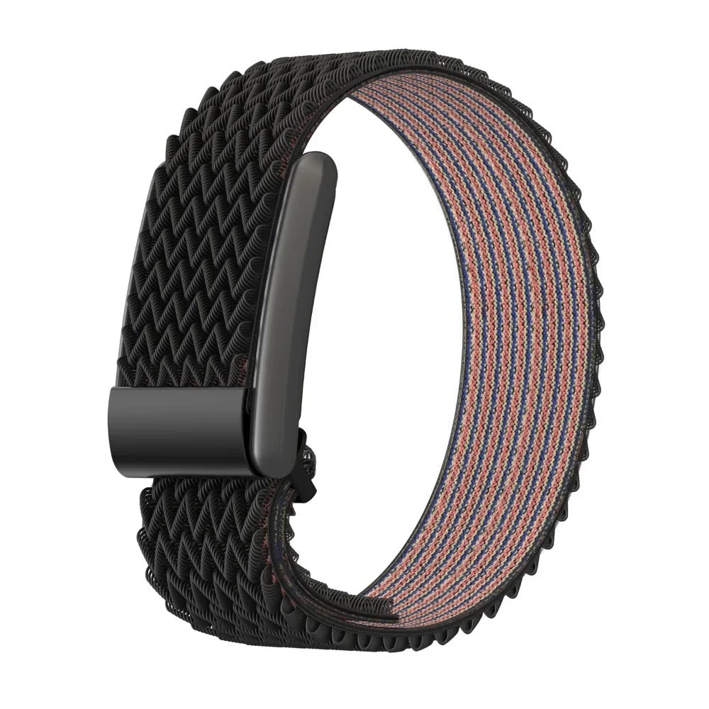 Nylonarmband für Google Fitbit Air Uhr in Schwarz