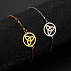 Armband Triquetra Knoten der keltischen Dreifaltigkeit Silber