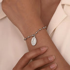 Armband Jungfrau Maria christliches Gourmet-Silberarmband