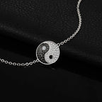 Yin-Yang-Armband mit Strass