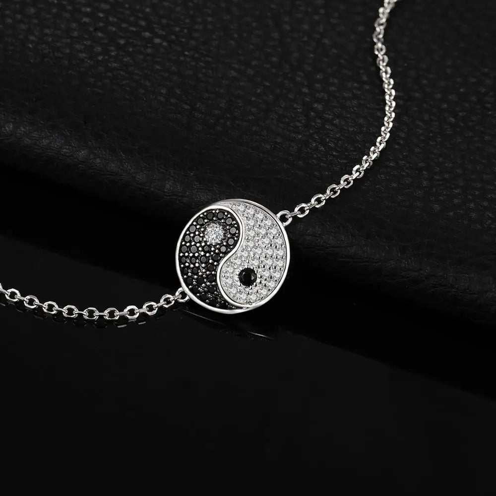 Yin-Yang-Armband mit Strass