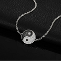 Yin-Yang-Armband mit Strass