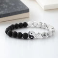 Bicolor Yin Yang Armband für Herren und Damen 