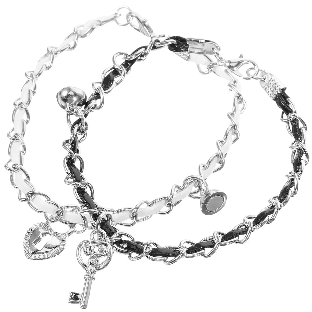 Armbänder für Paare mit Schlüssel und Schloss