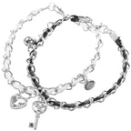 Armbänder für Paare mit Schlüssel und Schloss