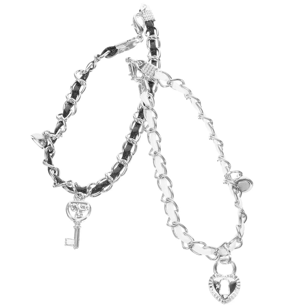 Armbänder für Paare mit Schlüssel und Schloss