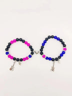 Magnetische Gourmette Gitarrenarmbänder für Paare