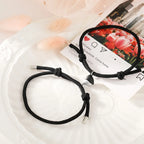 Armbänder für Freundespaar Magnetisches Herz Gourmette