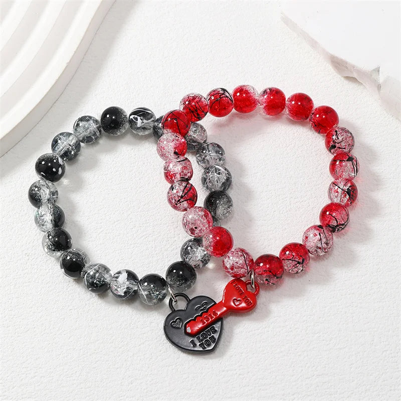 Armbänder für Paare Romantisches Magnetisches Gourmette 2