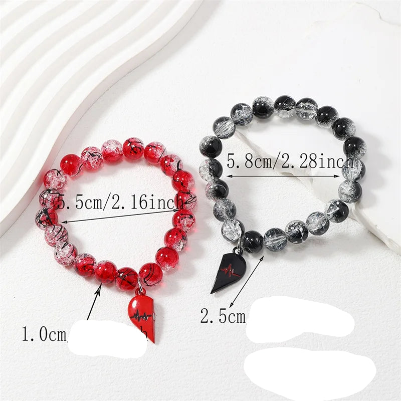 Armbänder für Paare Romantisches Magnetisches Gourmette 5