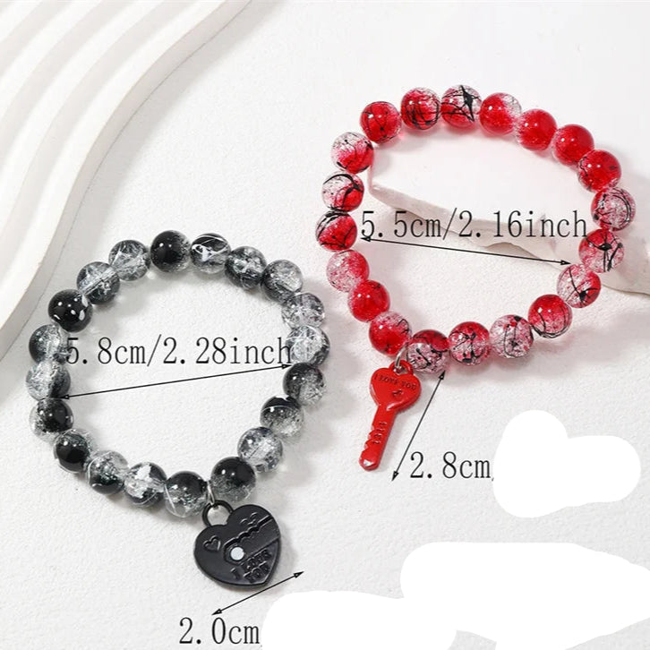 Armbänder für Paare Romantisches Magnetisches Gourmette 2