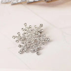Winter Schneeflocken Brosche Damen Silber