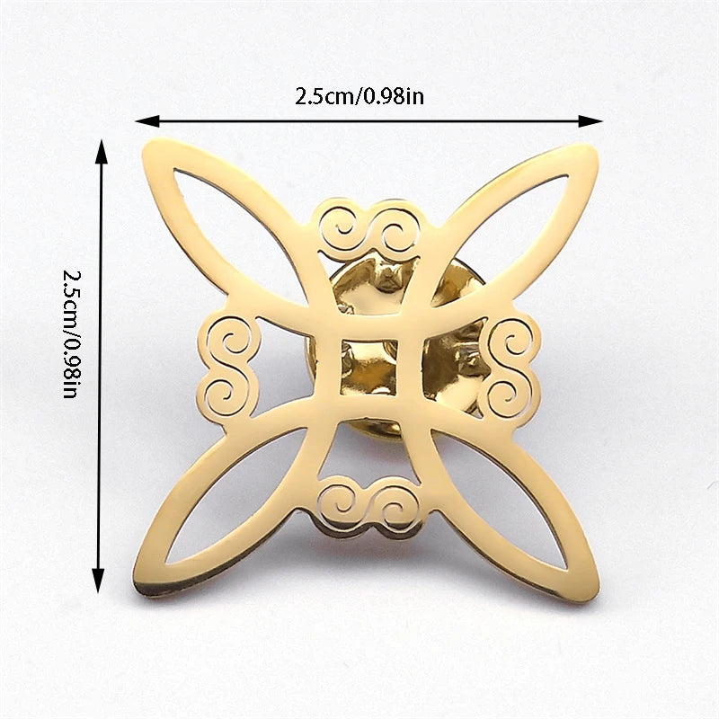 Hexenknoten Brosche Wicca Schutz Pins 