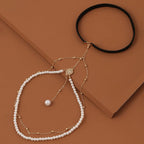 Perlen Oberschenkelkette - Körper- und Oberschenkel Schmuck für Damen
