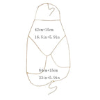 Damen-Dekolleté-Kette Brustschmuck
