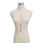 Damen-Drehteilkette Halskette Schwarz Gold