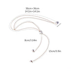 Rückenkette Halskette Rückenornament Damen Perlen