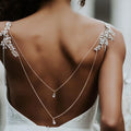 49273273319710|49273273352478Hochzeits-Rückenketten-Halskette Rückenschmuck Damen Silber