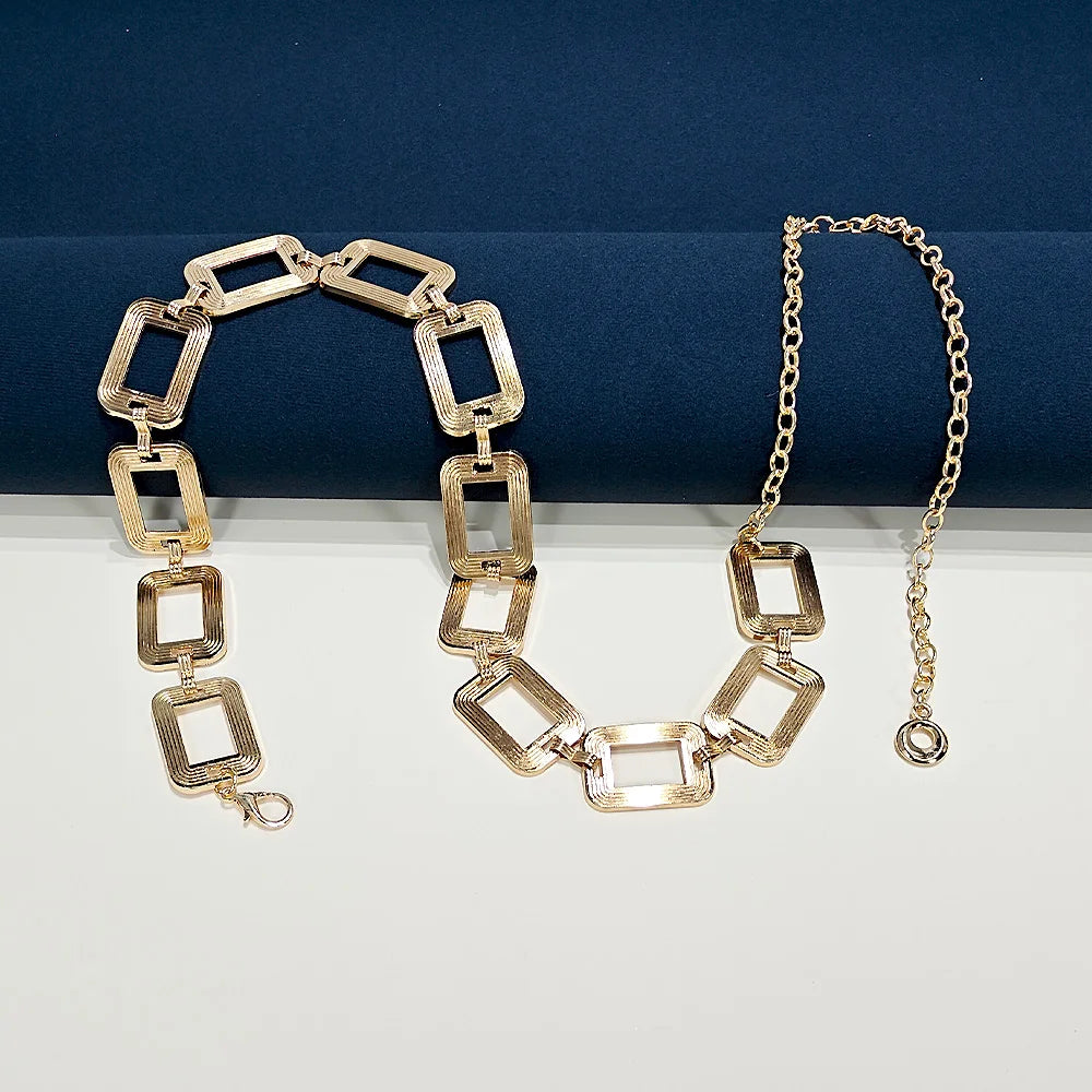 Boho-Hüftkette - Taille- und Bauchschmuck für Damen in Silber