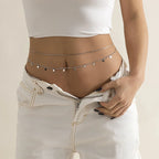 Hüftkette und Taillenschmuck - Bauchnabelschmuck für Damen Silber