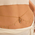 Hüft- und Bauchkette - Taillen- und Bauchschmuck für Damen Gold