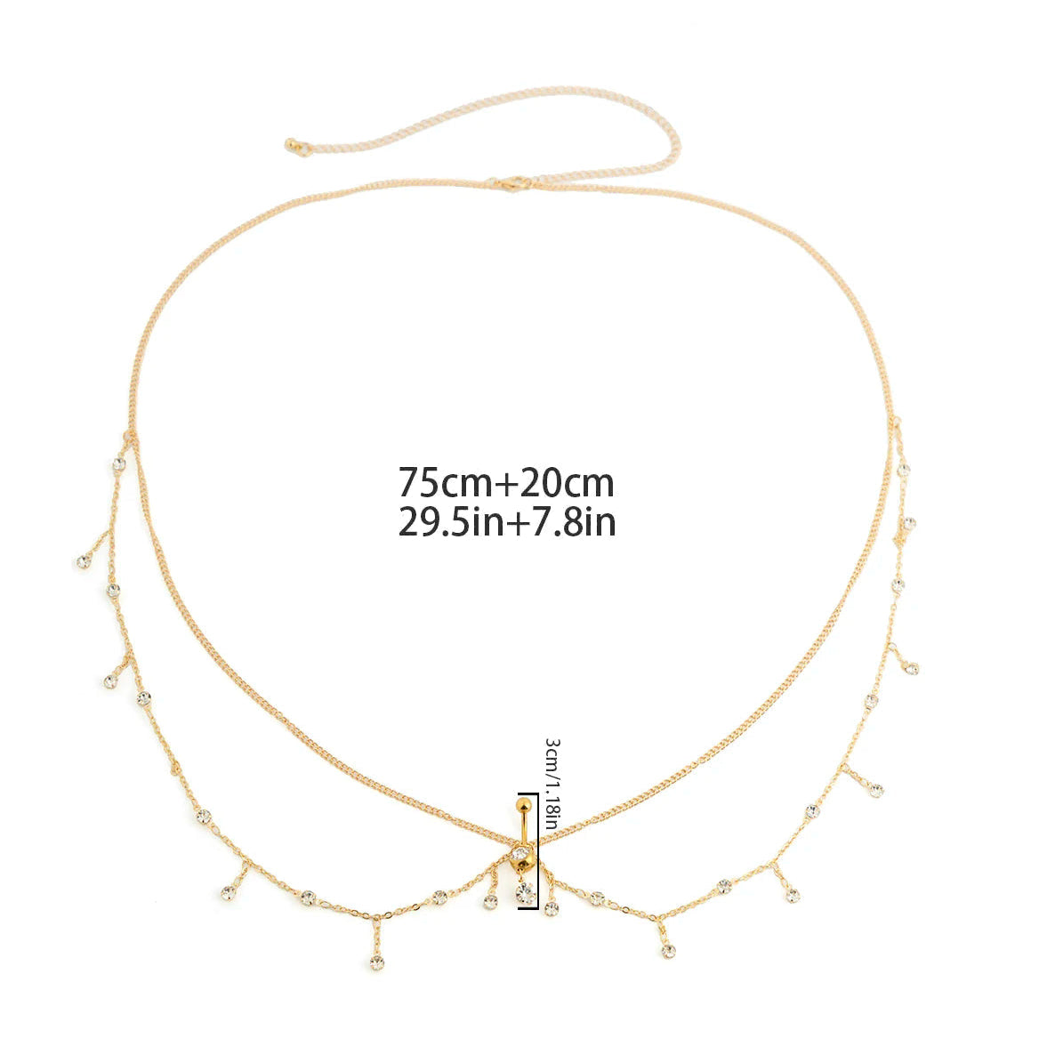 Hüft- und Bauchkette - Taillen- und Bauchschmuck für Damen