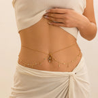 Hüft- und Bauchkette - Taillen- und Bauchschmuck für Damen Gold