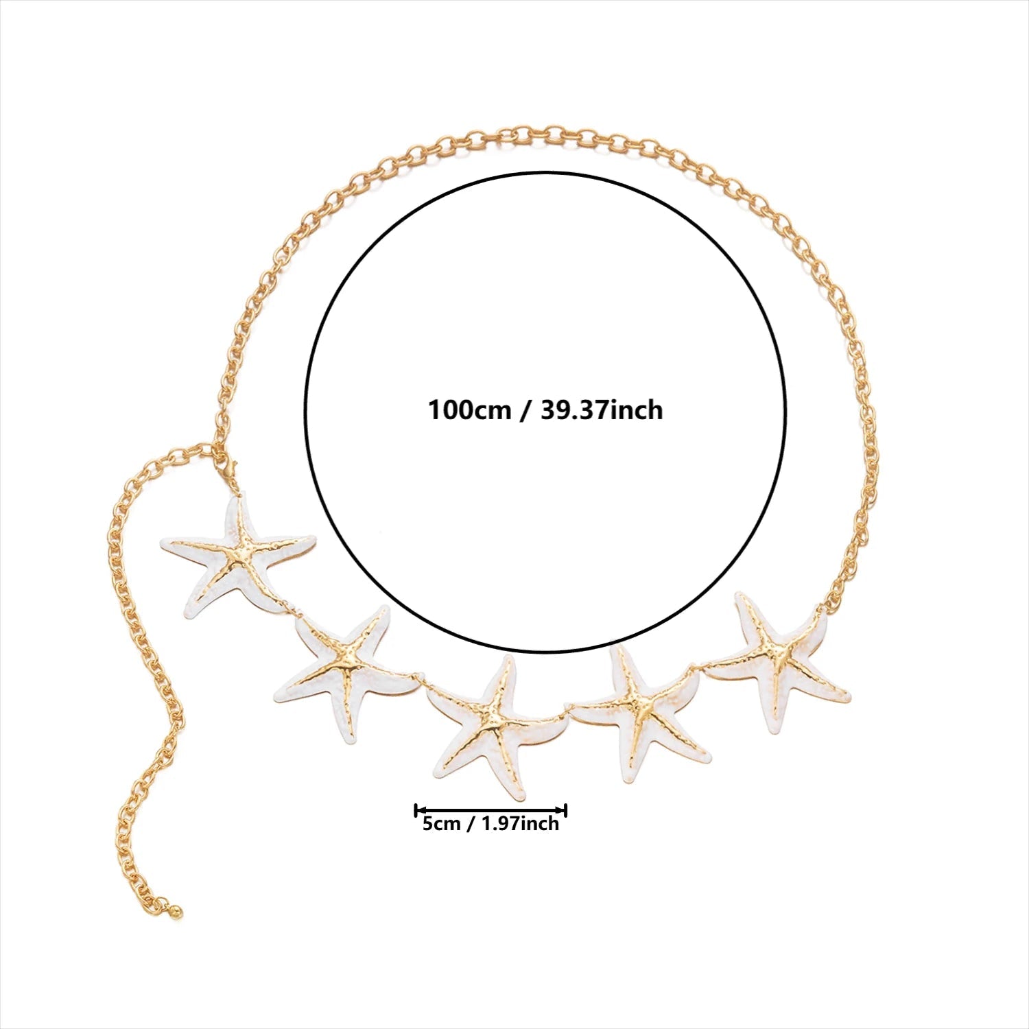 Seestern-Hüftkette - Taillen- und Bauchtier-Schmuck für Damen