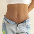 Damen-Hüftkette Stern - Schmuck für Taille und Bauch