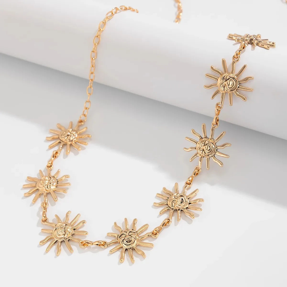 Hüftkette Sonne - Taillen- und Bauchkette für Damen 
