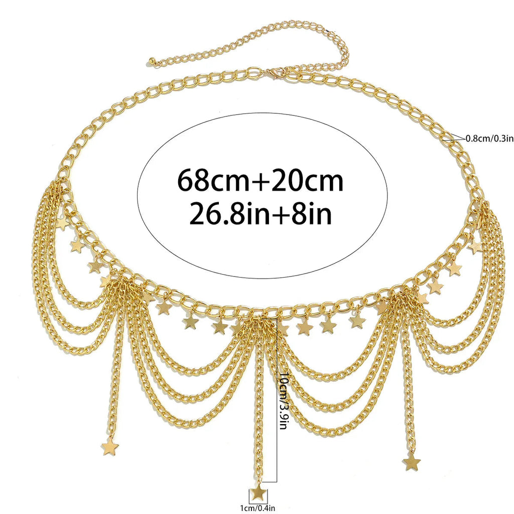 Orientalische Hüftkette – Taille- und Bauchschmuck für Damen