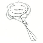 Fußkette mit Schmuck - Damenschmuck für den Fuß