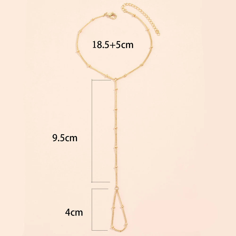 Halskette Hand & Finger Handgelenk Schmuck Frau