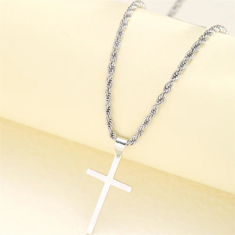 Kette & Medaillon Kreuz Damen Silber