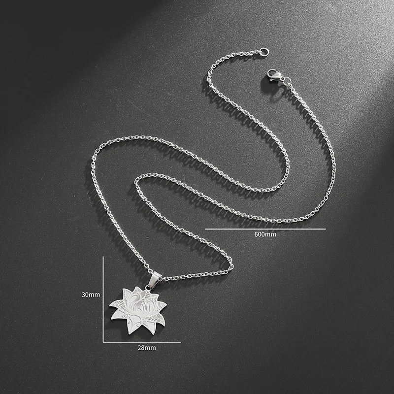 Kette & Medaillon Lotusblume
