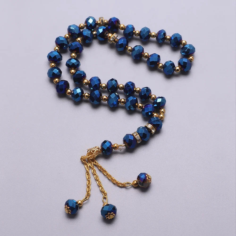 Rosenkranz-Armband für arabische Männer oder Frauen in Marineblau