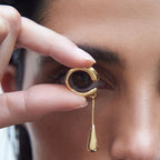 Creolen-Ohrclips Feiner Wassertropfen Gold