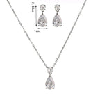 Schmuckset mit 3 Wassertropfen 