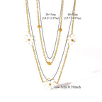 Set aus 3 Schmuckstücken Margeriten Gold 