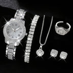 Schmuckset mit 5 Strasssteinen 