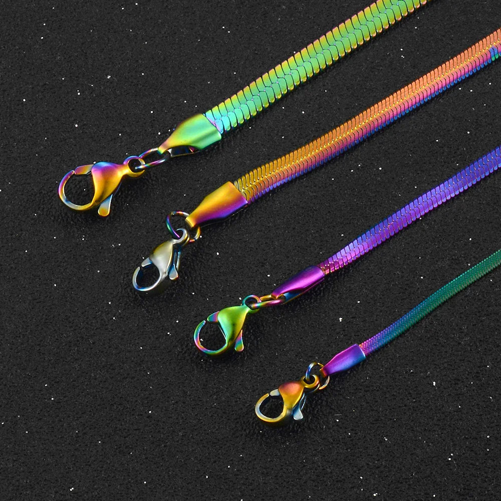 Halskette mit Regenbogen-Anhänger für Herren oder Damen
