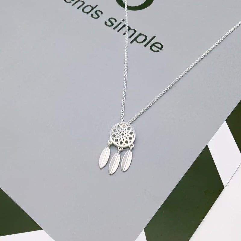 Silber Traumfänger Halskette 